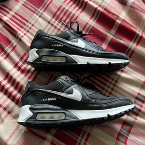 Nike Black and White Air Max 90 Sneakers
